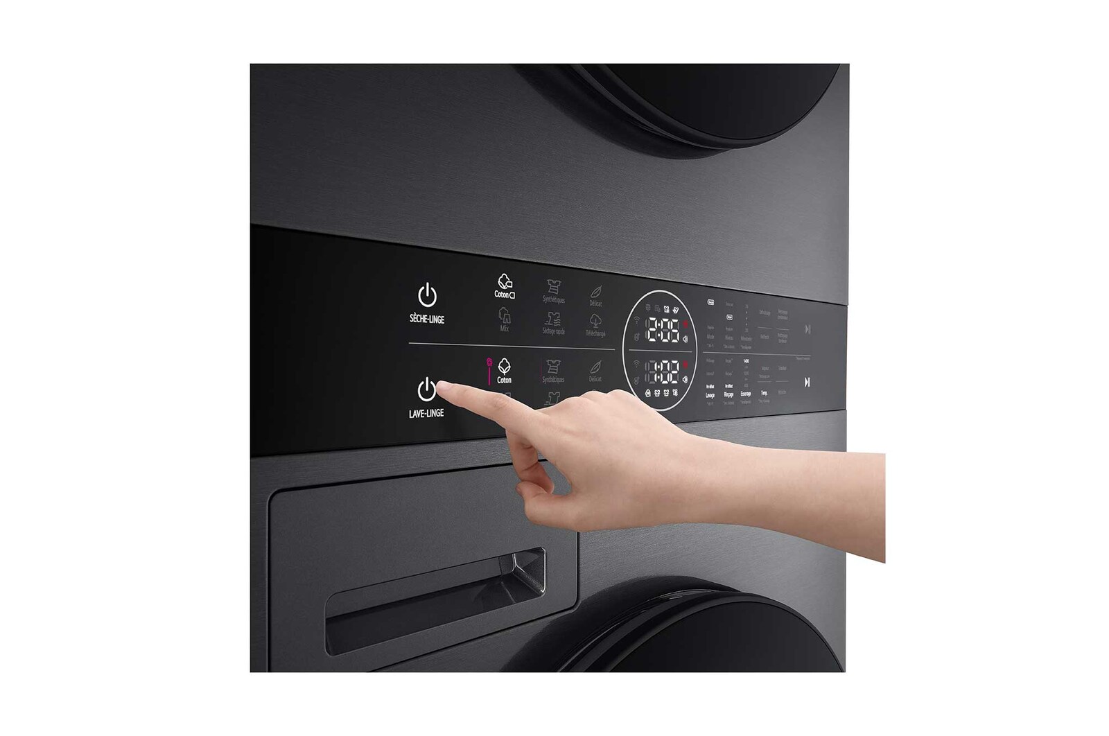 LG GBB72MCUDN Vue de côté