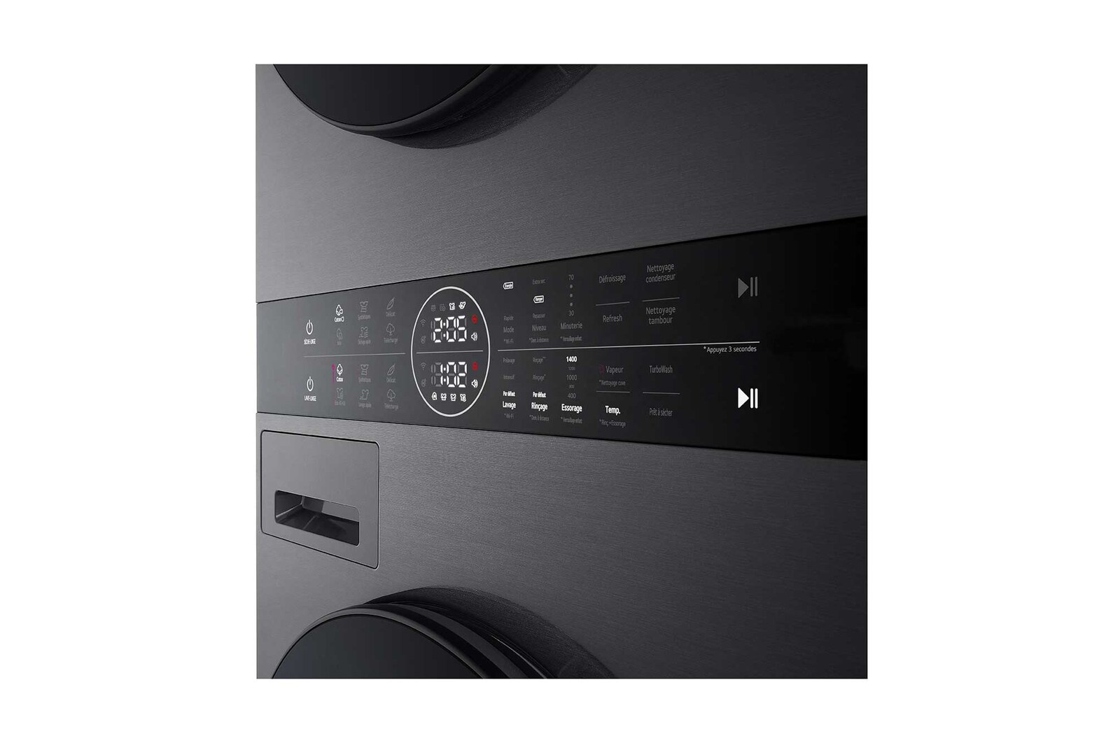 LG GBB72MCUDN Vue de côté