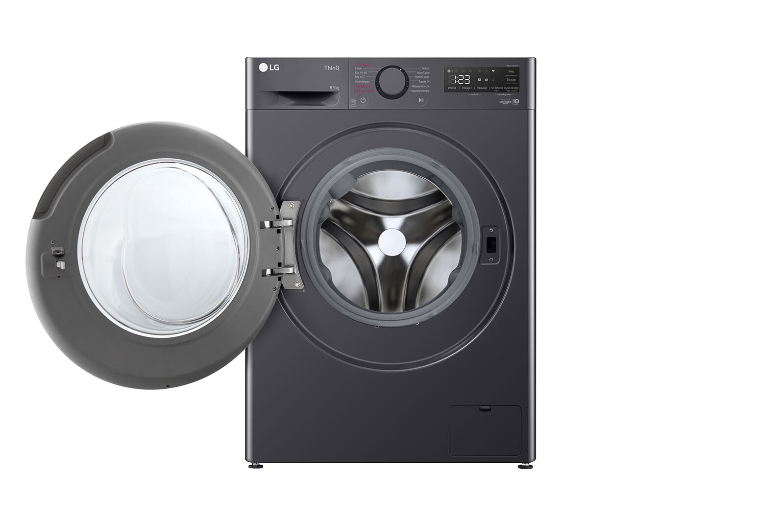 LG Lave-linge 8.5kg énergie A | Moteur intelligent AI Direct Drive™ | ThinQ, LG F82AV35MBS