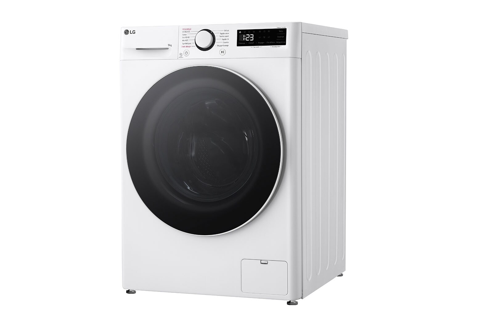 LG Lave-linge 9kg - 58L | Slim | Moteur intelligent AI Direct Drive™ garanti 10 ans | Steam™, LG F92SR50WHS