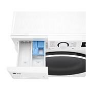 LG Lave-linge 9kg - 58L | Slim | Moteur intelligent AI Direct Drive™ garanti 10 ans | Steam™, LG F92SR50WHS