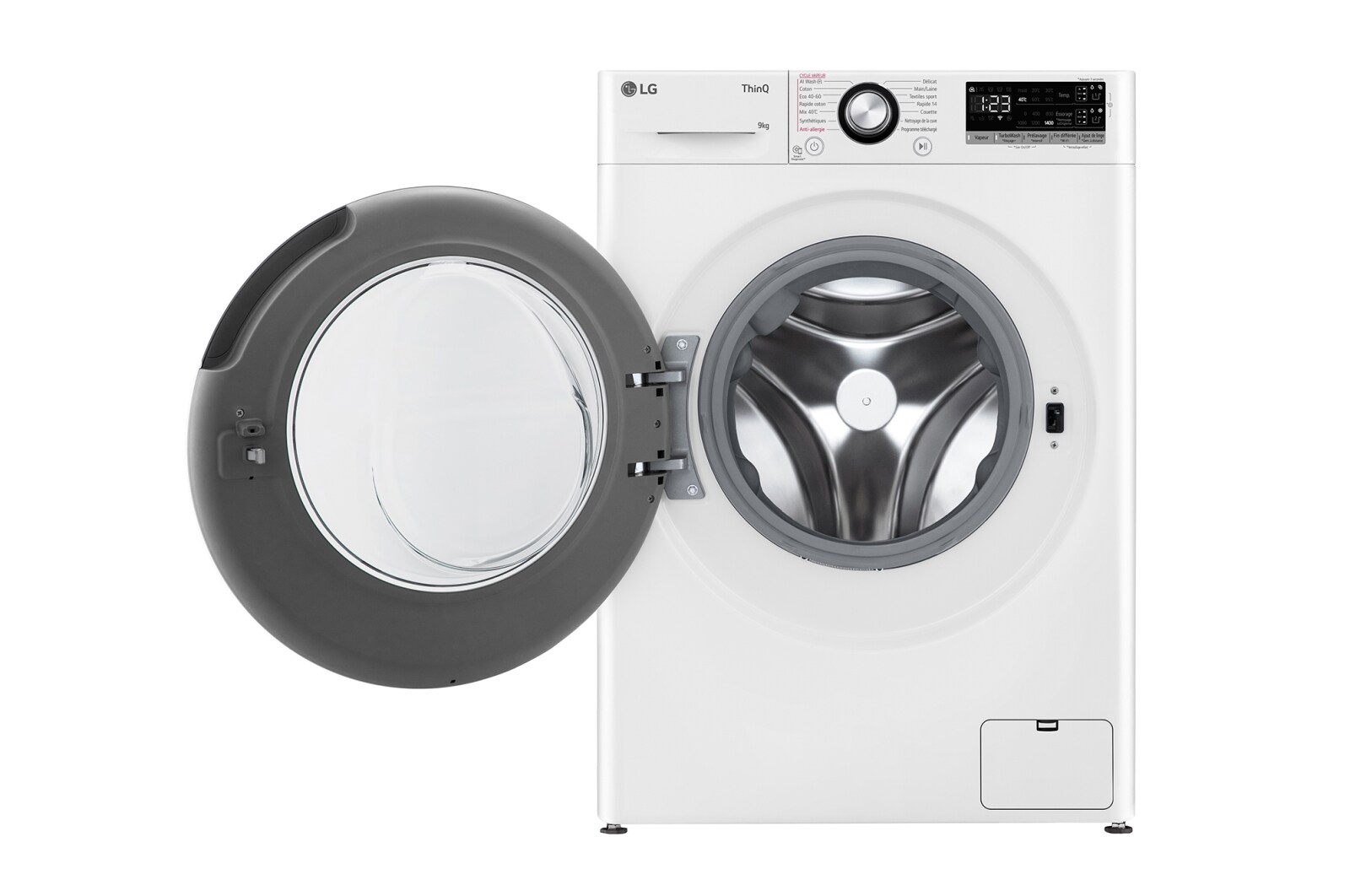 LG Lave-linge 9kg - 68L | Moteur intelligent AI Direct Drive™ garanti 10 ans | Dosage automatique ezDispense™, LG F94R35WHSA