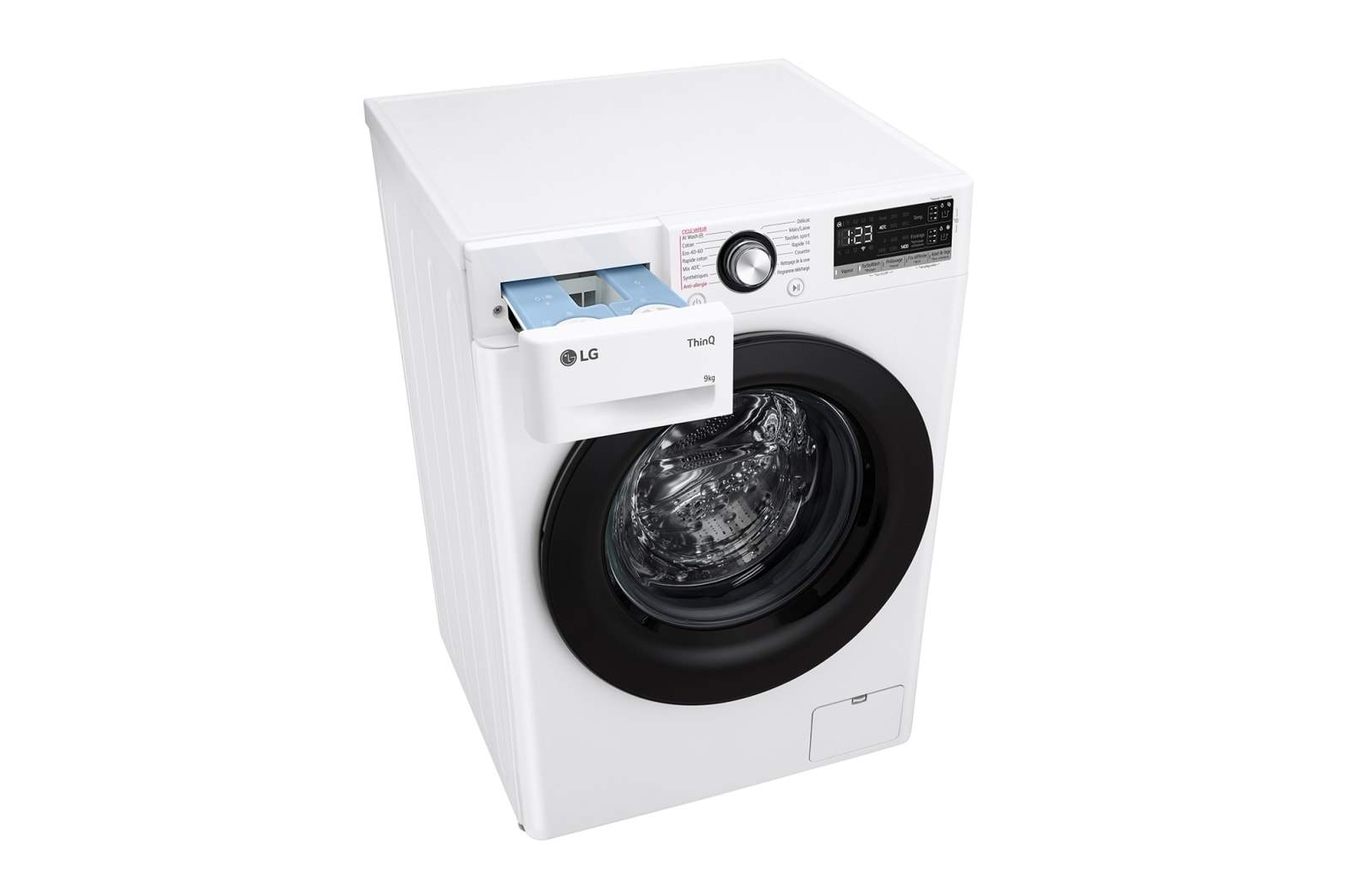 LG Lave-linge 9kg - 68L | Moteur intelligent AI Direct Drive™ garanti 10 ans | Dosage automatique ezDispense™, LG F94R35WHSA