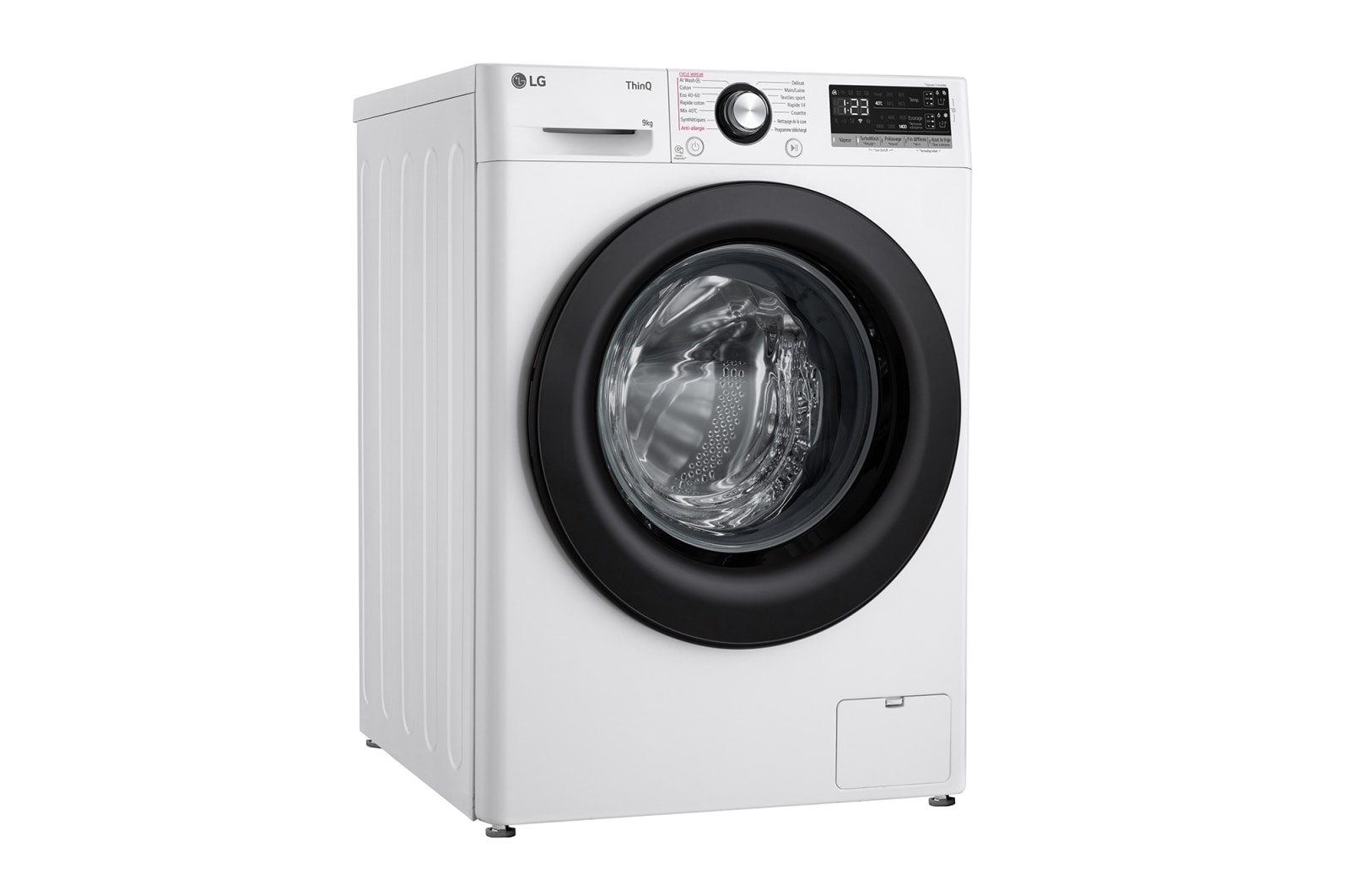 LG Lave-linge 9kg - 68L | Moteur intelligent AI Direct Drive™ garanti 10 ans | Dosage automatique ezDispense™, LG F94R35WHSA