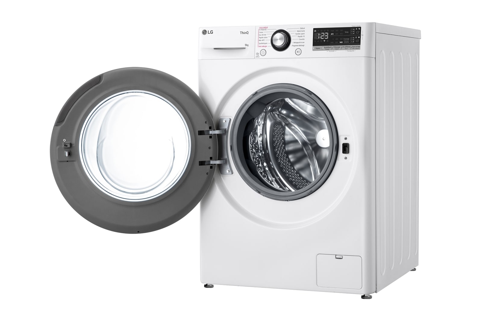 LG Lave-linge 9kg - 68L | Moteur intelligent AI Direct Drive™ garanti 10 ans | Dosage automatique ezDispense™, LG F94R35WHSA