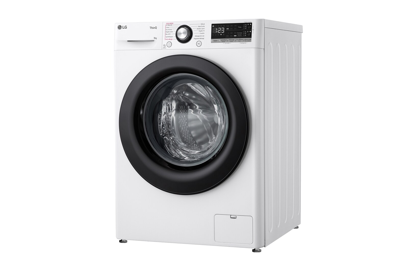 LG Lave-linge 9kg - 68L | Moteur intelligent AI Direct Drive™ garanti 10 ans | Dosage automatique ezDispense™, LG F94R35WHSA