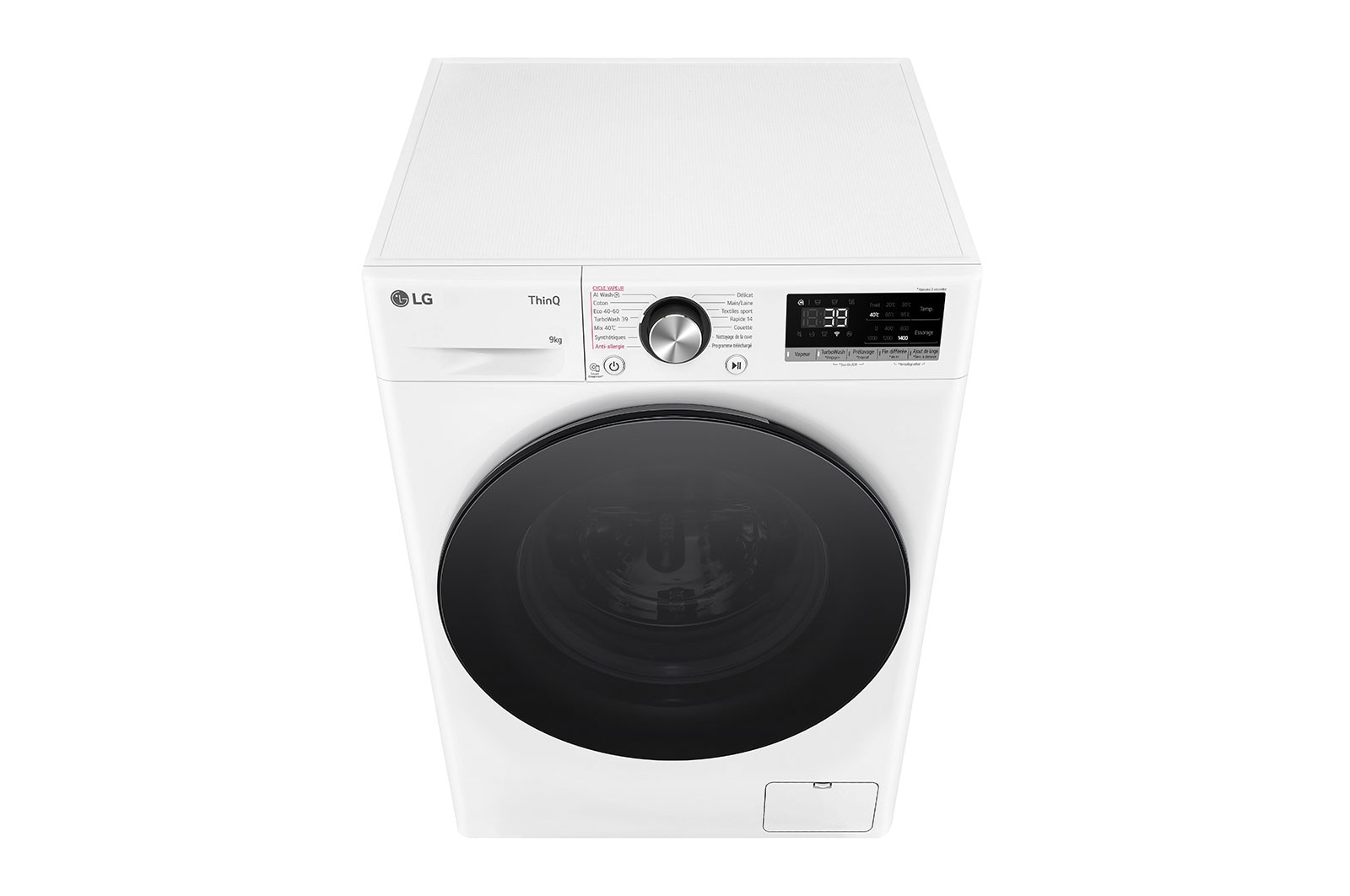 LG Lave-linge 9kg - énergie A | AI Direct Drive™ | Moteur Direct Drive 6 Motion | ThinQ, LG F94R76WHST