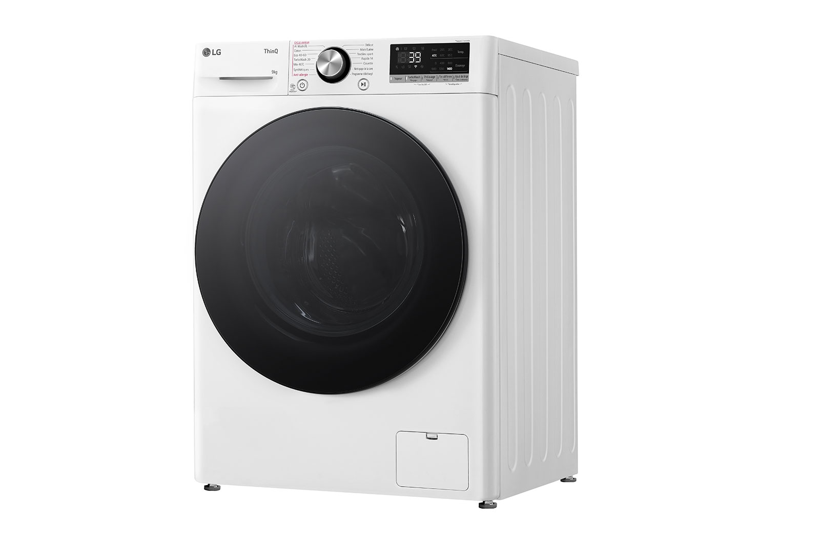 LG Lave-linge 9kg - énergie A | AI Direct Drive™ | Moteur Direct Drive 6 Motion | ThinQ, LG F94R76WHST