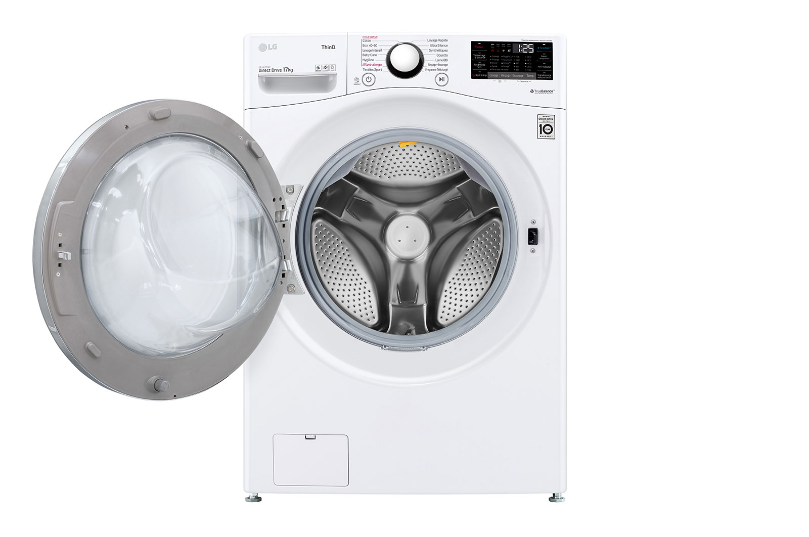 LG Lave-linge 17 kg | Steam™ | TurboWash™ | Wi-Fi | 6 Motion Direct Drive™ | E | Smart Diagnosis™ | Moteur Direct Drive™ garanti 10 ans, LG F71P12WHS