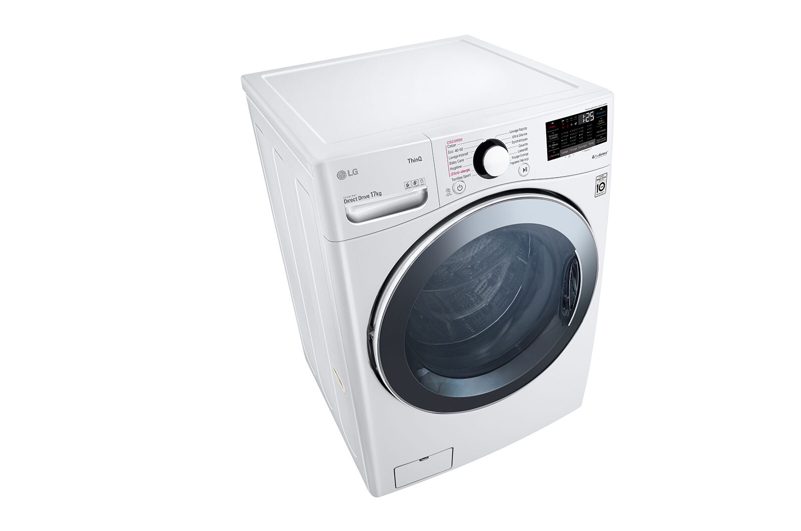 LG Lave-linge 17 kg | Steam™ | TurboWash™ | Wi-Fi | 6 Motion Direct Drive™ | E | Smart Diagnosis™ | Moteur Direct Drive™ garanti 10 ans, LG F71P12WHS