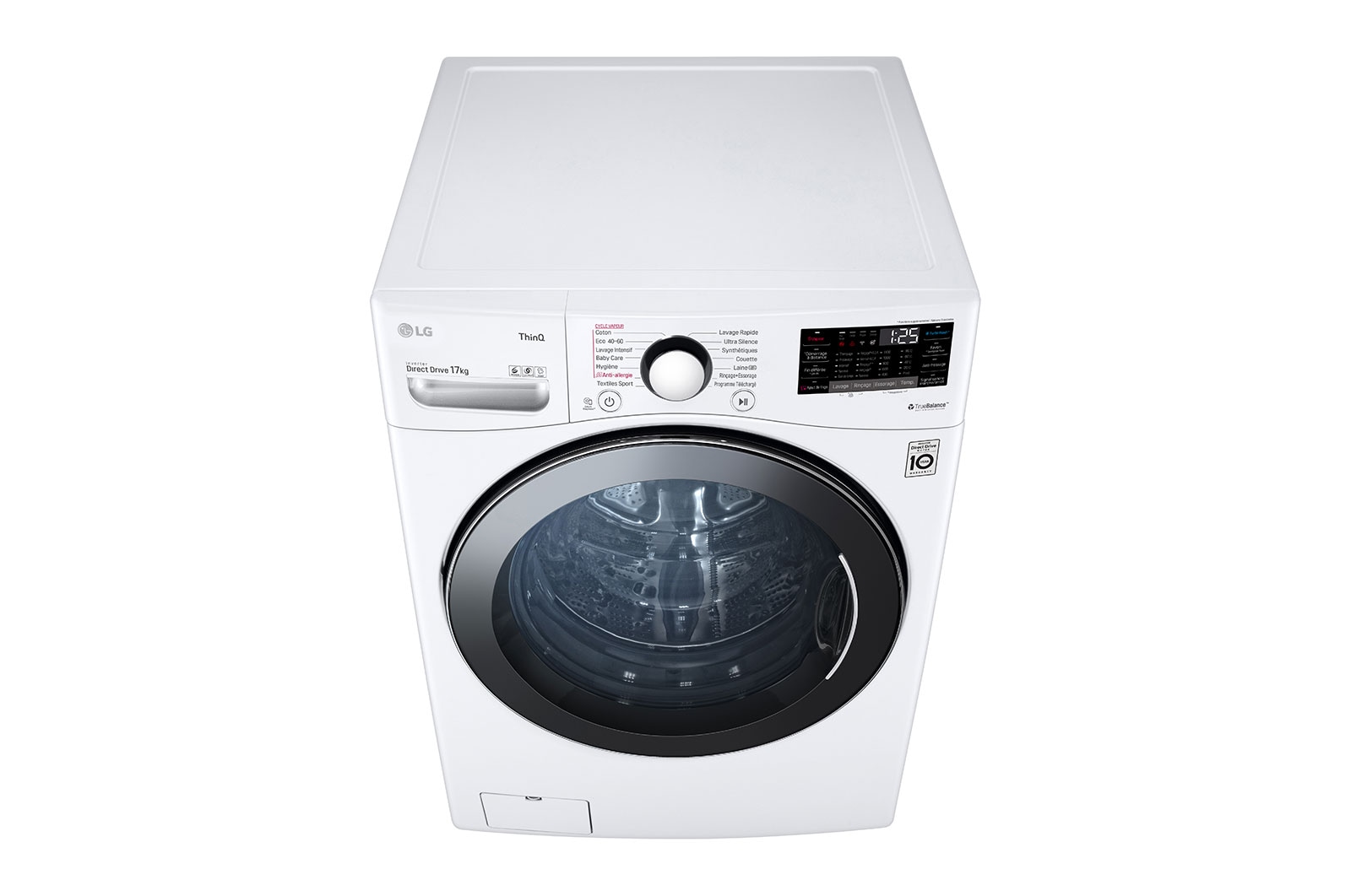 LG Lave-linge 17 kg | Steam™ | TurboWash™ | Wi-Fi | 6 Motion Direct Drive™ | E | Smart Diagnosis™ | Moteur Direct Drive™ garanti 10 ans, LG F71P12WHS