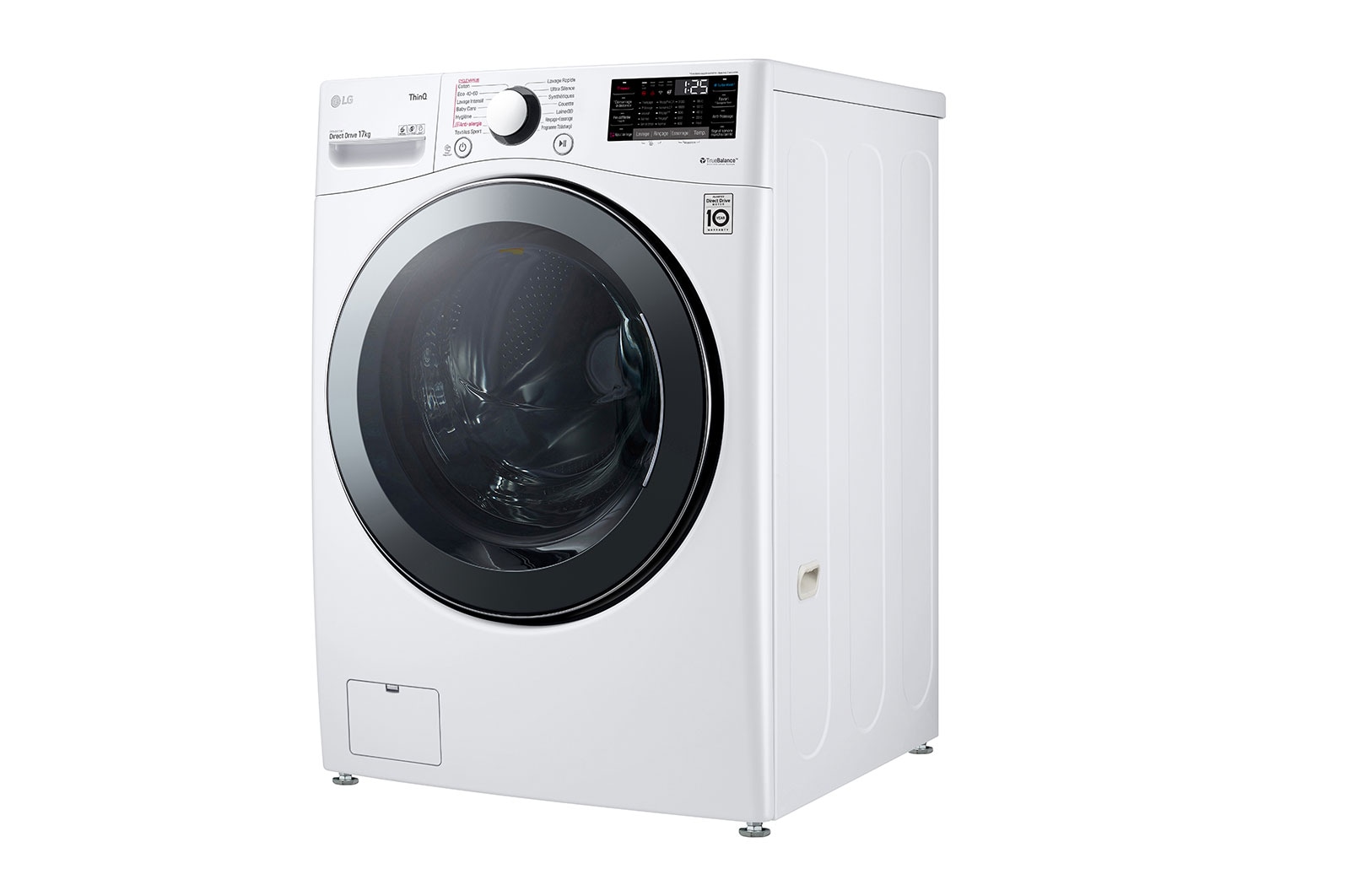 LG Lave-linge 17 kg | Steam™ | TurboWash™ | Wi-Fi | 6 Motion Direct Drive™ | E | Smart Diagnosis™ | Moteur Direct Drive™ garanti 10 ans, LG F71P12WHS