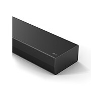 Vue inclinée du dessus du coin latéral de la LG Soundbar S70TY