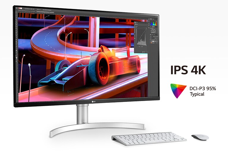 IPS 4K et DCI-P3 95% (Typ.) pour une netteté, une précision et une expression des couleurs optimales.