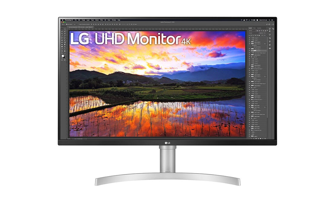 LG 31.5'' (80 cm) | Moniteur LED IPS | Résolution 4K 3840x2160, LG 32UN650P-W