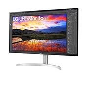 LG 31.5'' (80 cm) | Moniteur LED IPS | Résolution 4K 3840x2160, LG 32UN650P-W