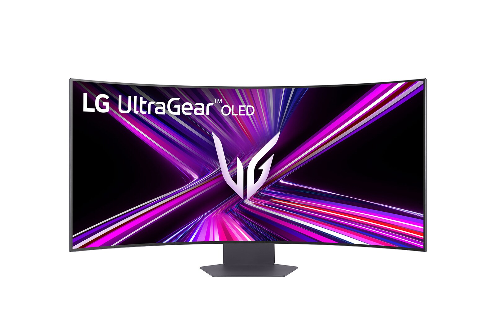 vue avant du moniteur avec le support en bas