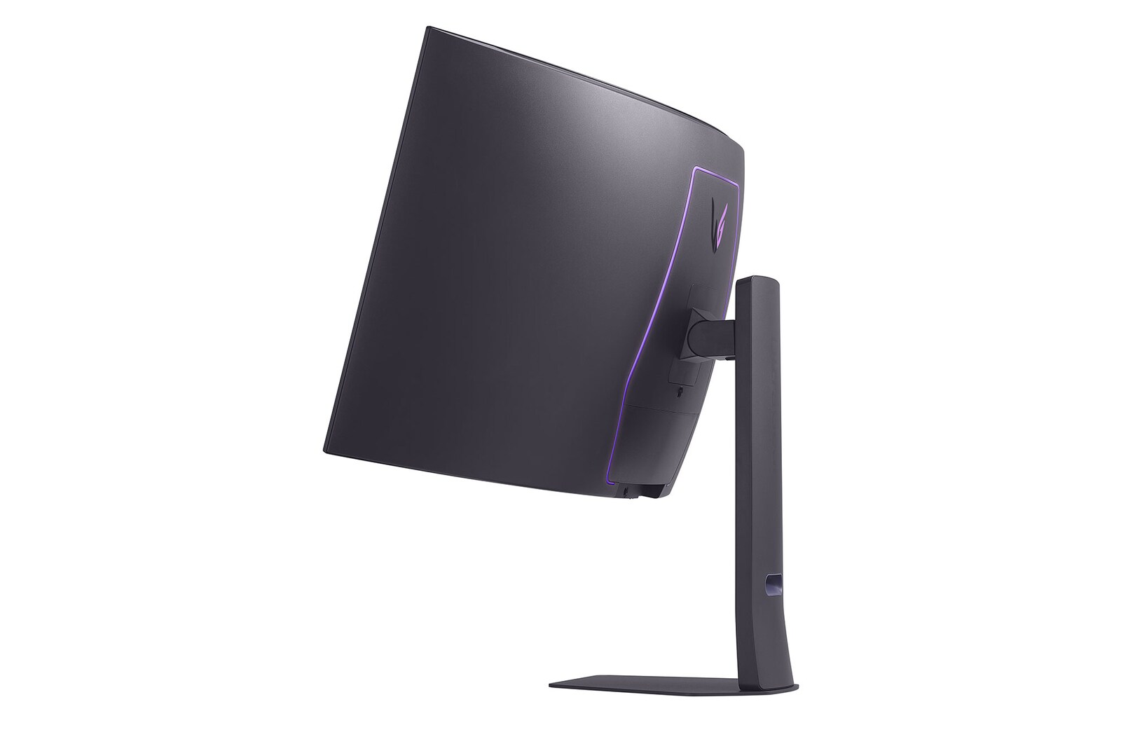 vue latérale du moniteur incliné