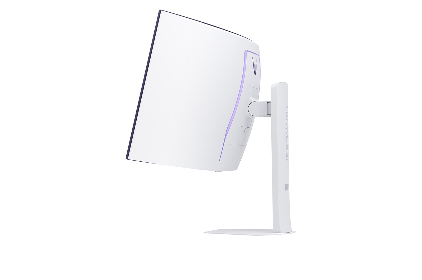 vue latérale du moniteur incliné