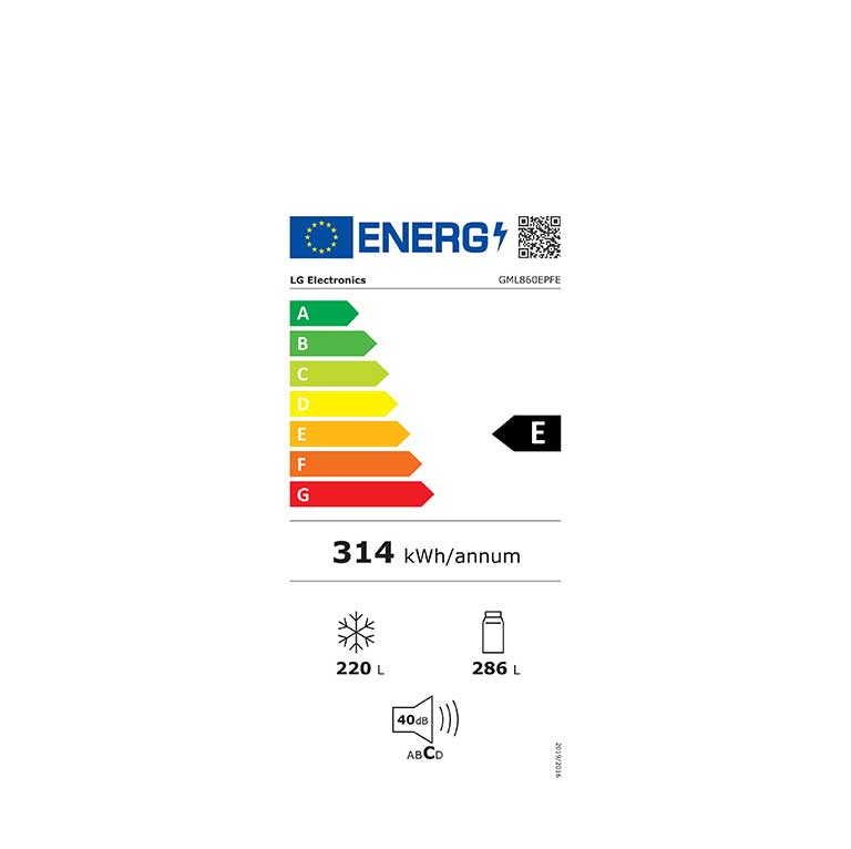 Etiquette Energie<br>GML844PZ6F1