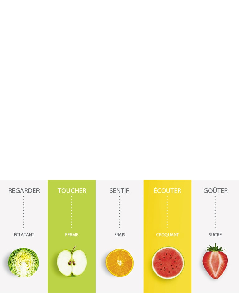 Aliments éclatants, fermes, frais, croquants et sucrés