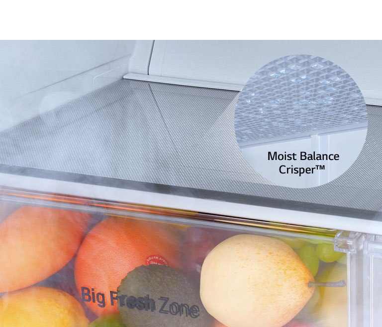 Bac Fresh zone intégré au réfrigérateur