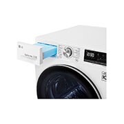 LG Sèche-linge 9kg | A+++ | Condenseur Autonettoyant | Compresseur DUAL Inverter et moteur Inverter garanti 10 ans, LG RH9V71WH