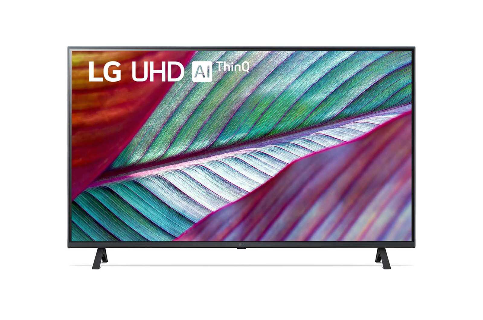 Vue avant du téléviseur UHD de LG