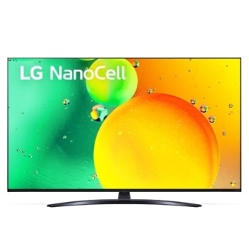 Une vue avant du téléviseur LG NanoCell