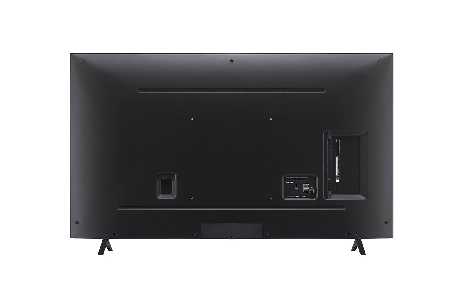 Vue arrière du TV LG NanoCell, NANO80