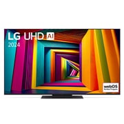 Vue de face du TV LG UHD 4K, série UT91