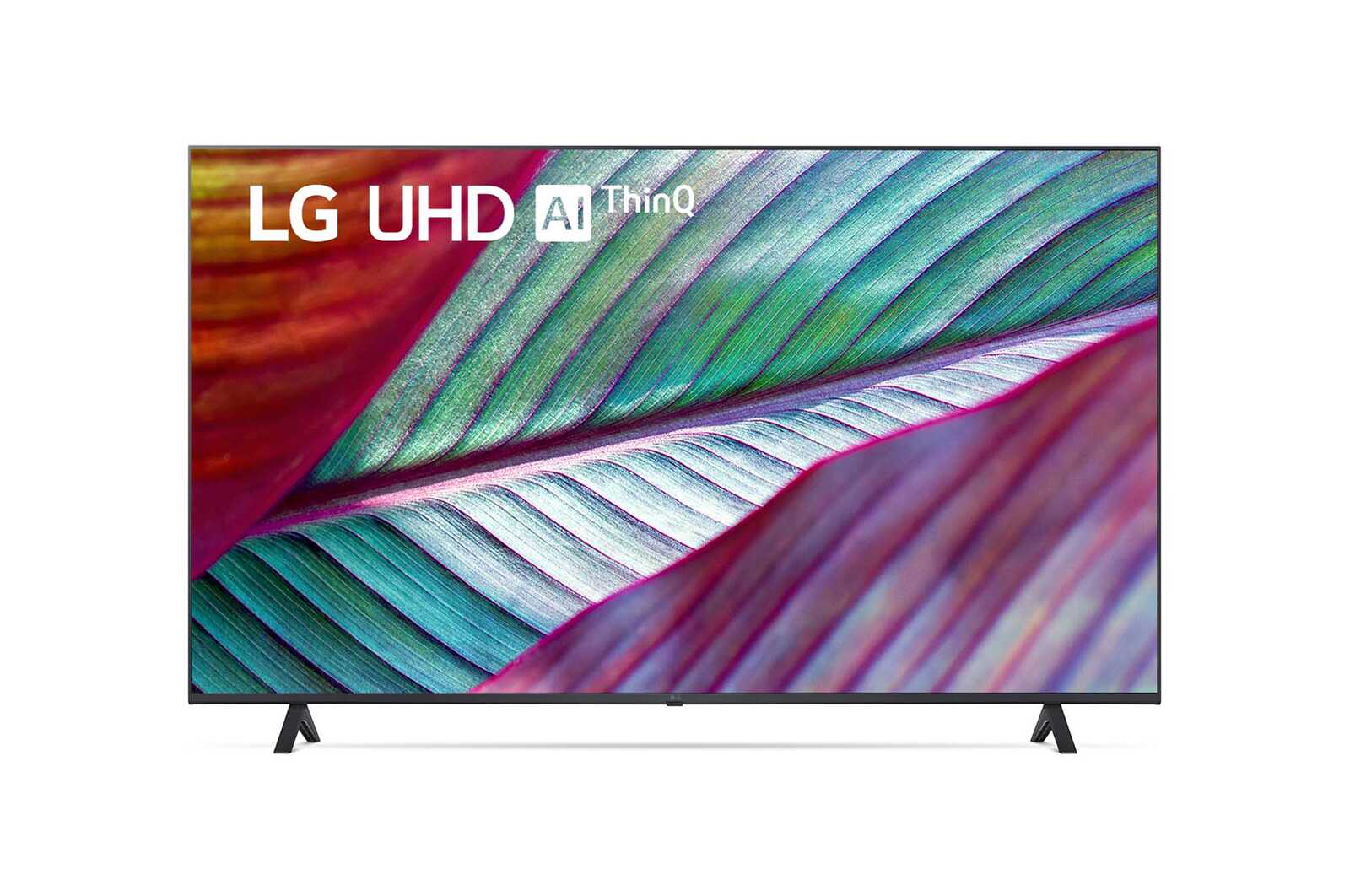Vue avant du téléviseur UHD de LG