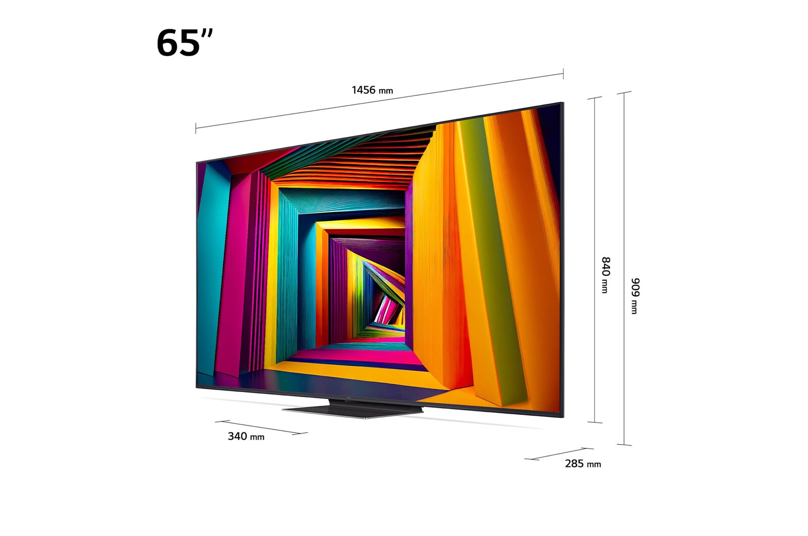 LG TV LG LED | 2024 | 65" (164 cm) | 4K UHD AI | Processeur α5 AI 4K Gen7, LG 65UT91006LA