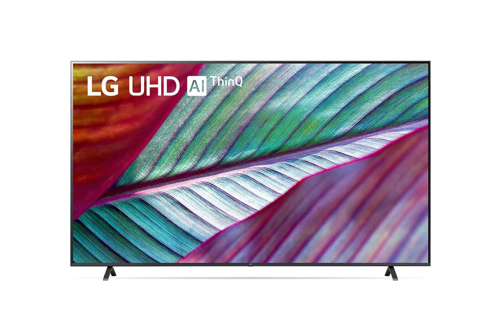 Vue avant du téléviseur UHD de LG