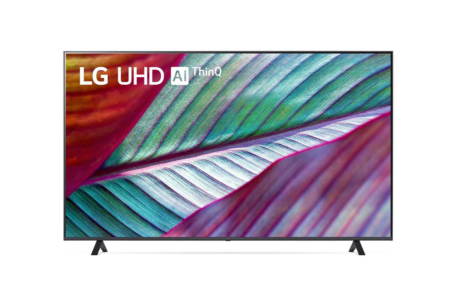 Vue avant du téléviseur UHD de LG