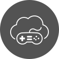 Image montrant GeForce NOW sur un téléviseur LG UHD, avec des émissions et des jeux.