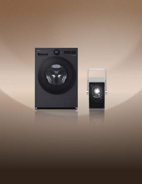 Image de la machine à laver et du Smart Beam