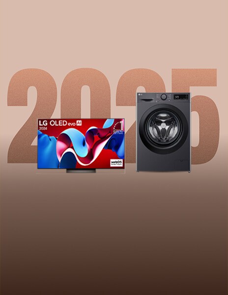 Images de produits LG, notamment des machines à laver et des téléviseurs