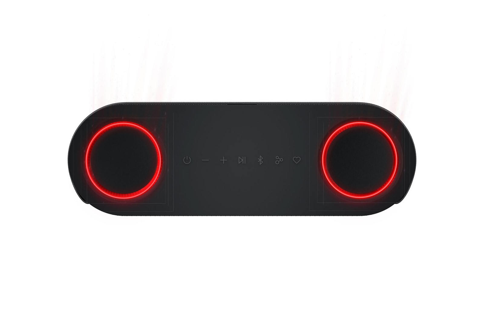 LG xboom Bounce by will.i.am | Enceinte Bluetooth | xboom Signature Sound avec des radiateurs passifs vers le haut, LG BOUNCE