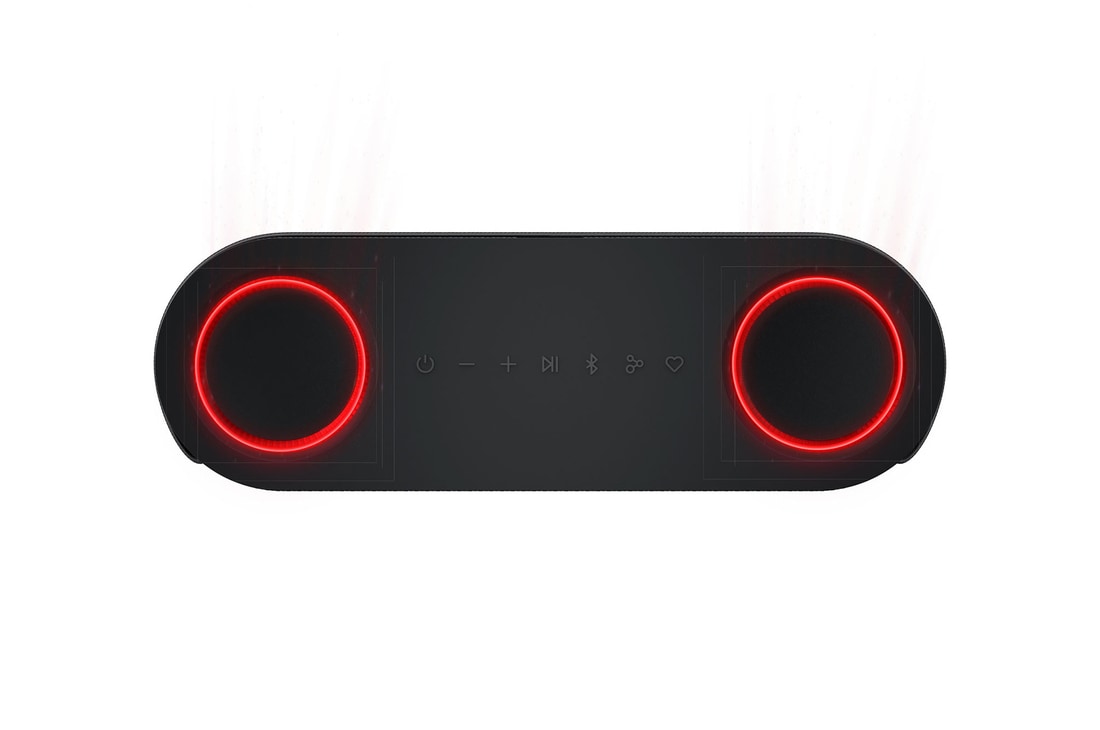LG xboom Bounce by will.i.am | Enceinte Bluetooth | xboom Signature Sound avec des radiateurs passifs vers le haut, LG BOUNCE