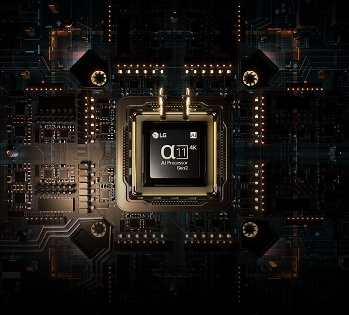 alpha 11 AI Processor Gen2 is on an advanced-looking circuit board.