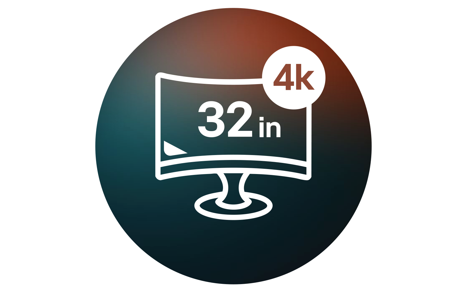 Een 32-inch monitor UltraGear™ Dual-Mode 4K OLED-gamingmonitor die het getal 32 weergeeft in een strak ontwerp.