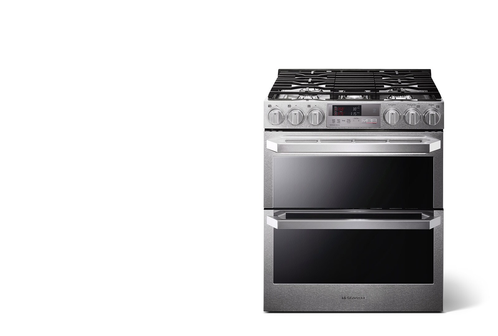 front view of lg signature oven range