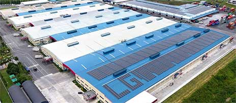 A photo overlooking LG’s Rayong plant in Thailand.
