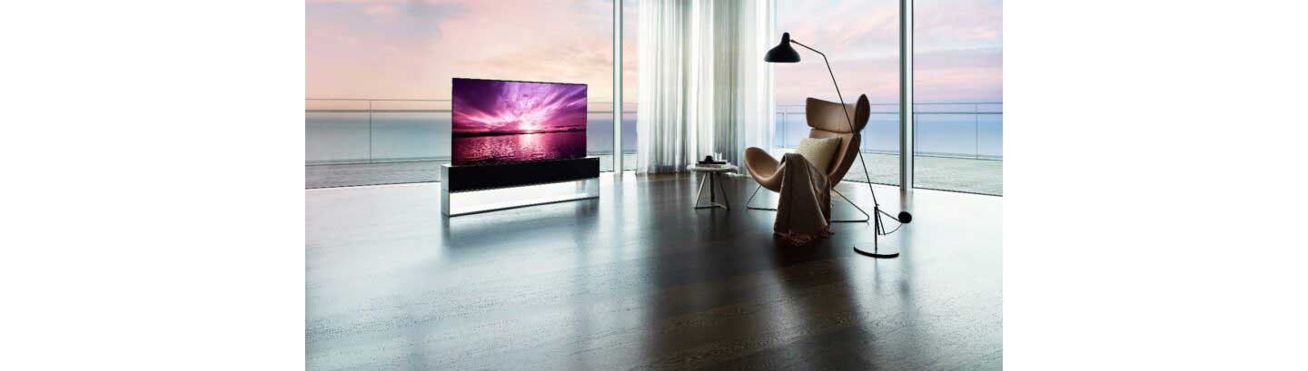 LG SIGNATURE OLED R featured at the LG Electronics CES 2020 Booth