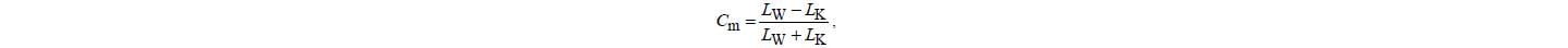 The mathematical equation of the Contrast Modulation method