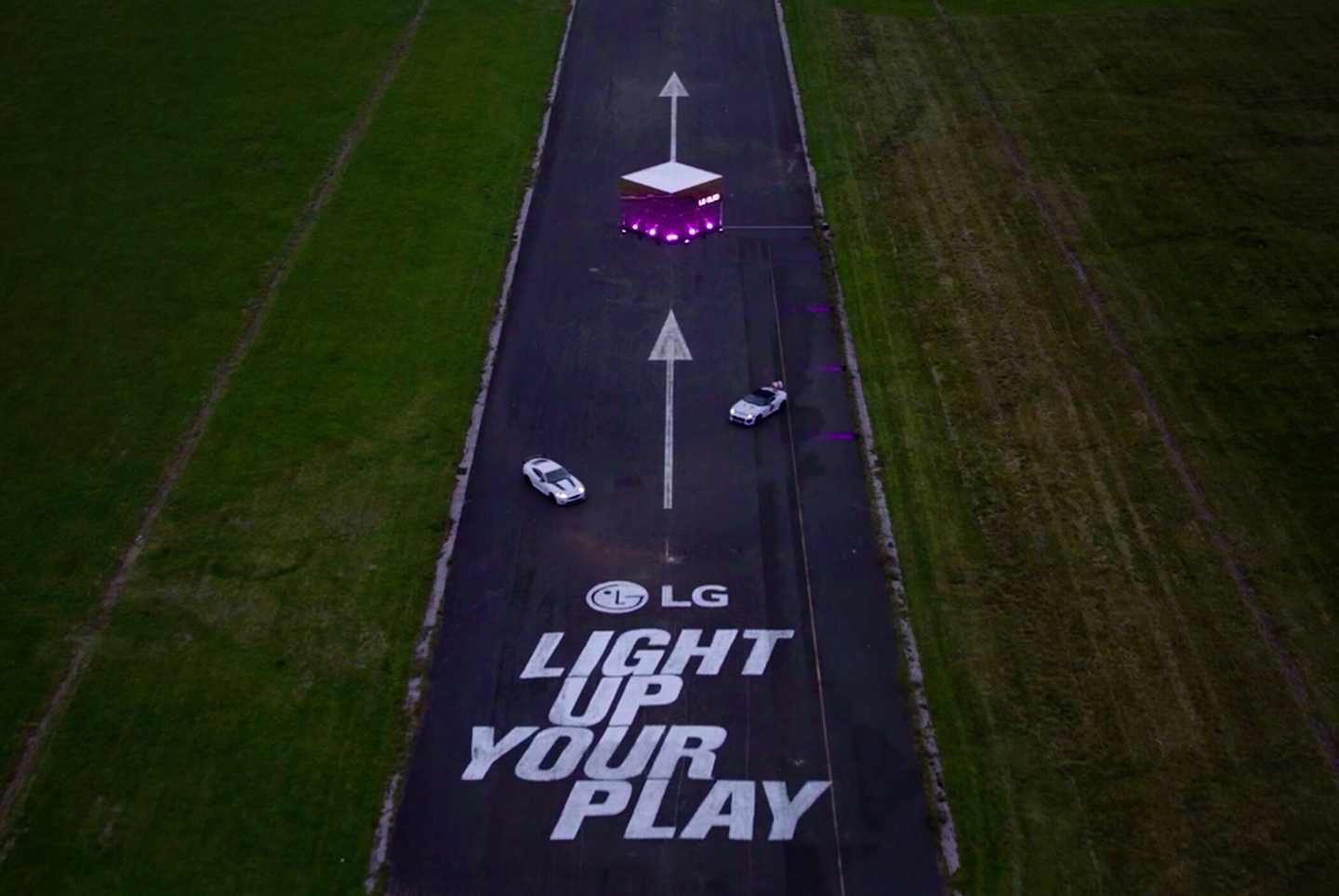 A photo of a road with a phrase