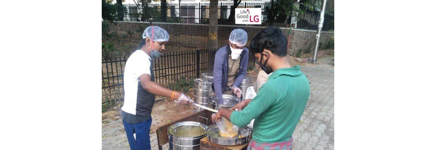 The Akshaya Patra Foundation, an Indian NGO, providing food for those in need