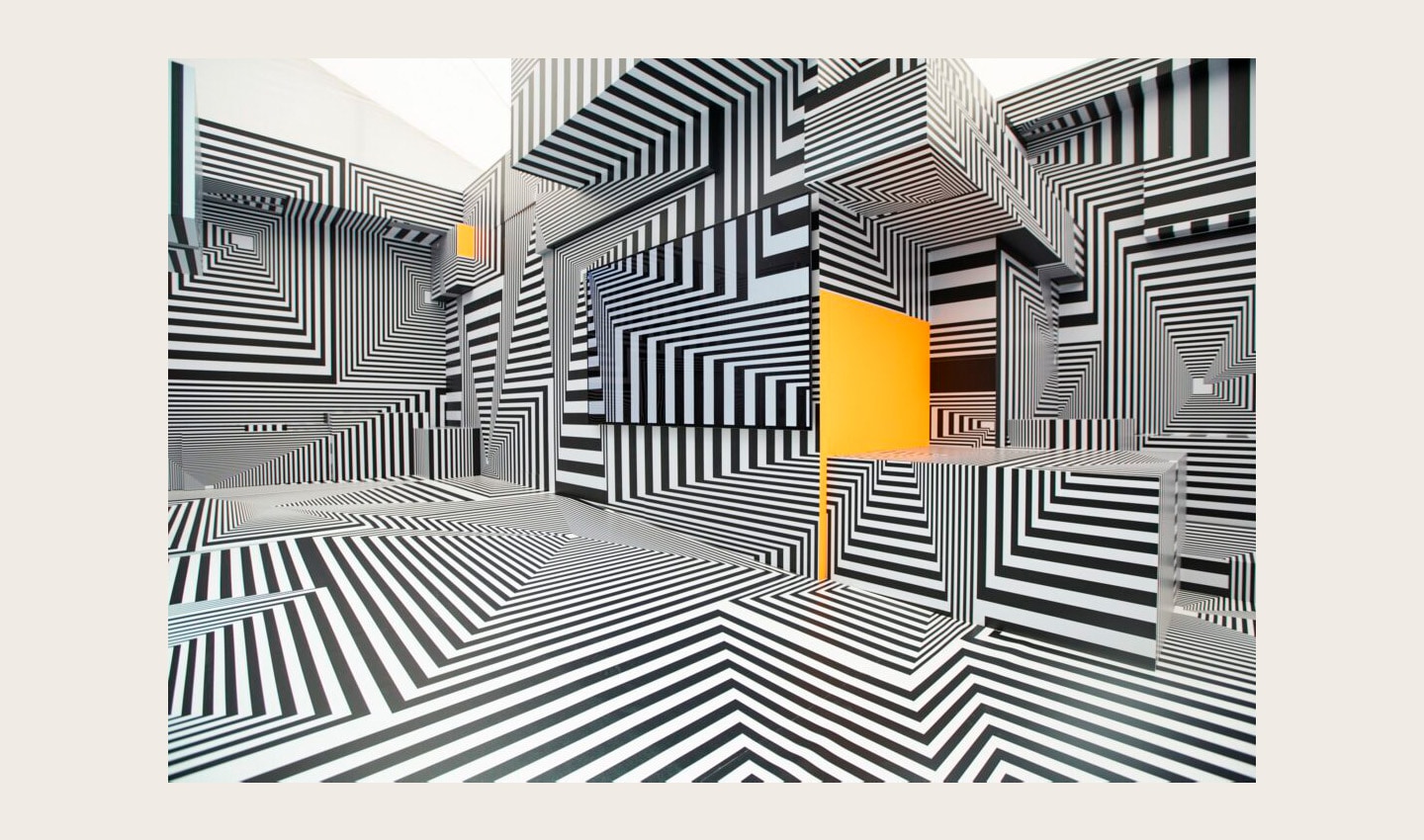 LG OLED-powered “Into the Maze” installation by the German artist, Tobias Rehberger, at Frieze London 2022