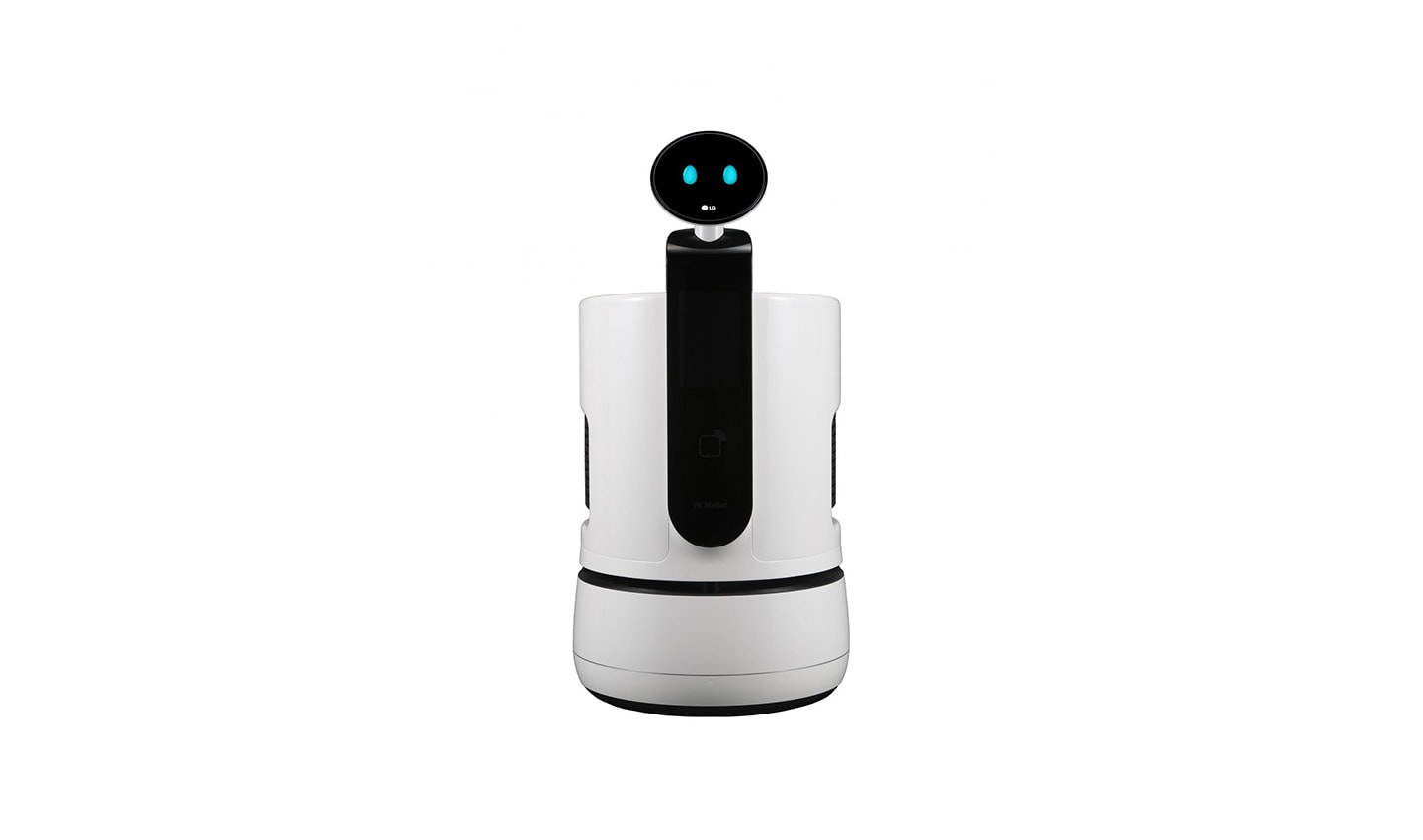 Front view of the LG CLOi PorterBot